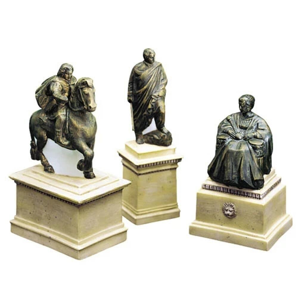 Department 56 Village Monuments Statue Christmas Towne (3 pieces) #56.55524